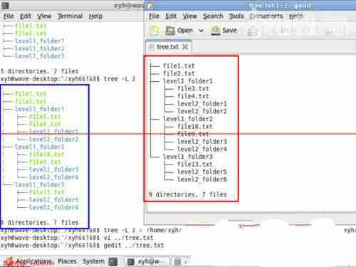 linux下使用tree命令以树形结构显示文件目录结构